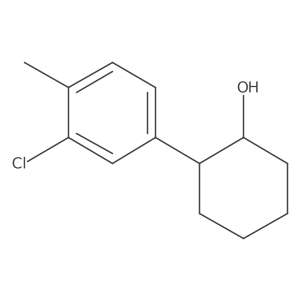 trans-2-(3-Chloro-4-methylphenyl)cyclohexanol结构式