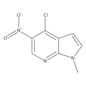 4-Chloro-1-methyl-5-nitro-1H-pyrrolo[2,3-B]pyridine结构式