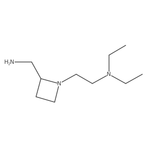 {1-[2-(Diethylamino)ethyl]azetidin-2-yl}methanamine结构式
