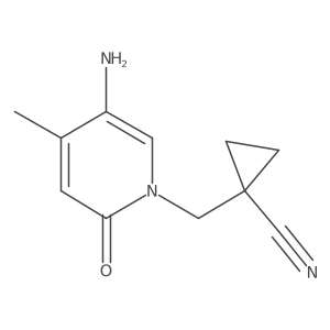 1-[(5-Amino-4-methyl-2-oxo-1,2-dihydropyridin-1-yl)methyl]cyclopropane-1-carbonitrile Structure