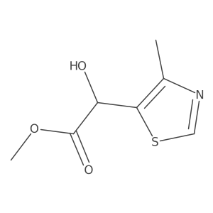 Methyl 2-hydroxy-2-(4-methyl-1,3-thiazol-5-yl)acetate Structure