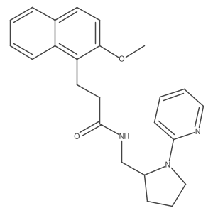 3-(2-methoxynaphthalen-1-yl)-N-((1-(pyridin-2-yl)pyrrolidin-2-yl)methyl)propanamide Structure