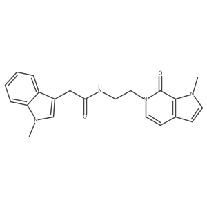 2-(1-methyl-1H-indol-3-yl)-N-(2-{1-methyl-7-oxo-1H,6H,7H-pyrrolo[2,3-c]pyridin-6-yl}ethyl)acetamide Structure