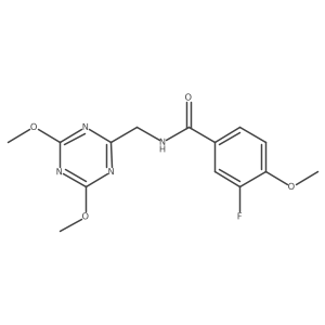 N-[(4,6-dimethoxy-1,3,5-triazin-2-yl)methyl]-3-fluoro-4-methoxybenzamide Structure