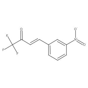 (E)-1,1,1-trifluoro-4-(3-nitrophenyl)but-3-en-2-one结构式