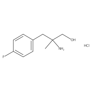 2-Amino-3-(4-fluorophenyl)-2-methylpropan-1-ol hydrochloride Structure