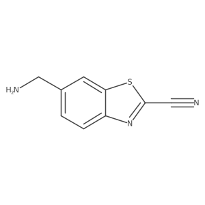6-(Aminomethyl)benzo[d]thiazole-2-carbonitrile结构式
