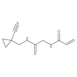N-({[(1-cyanocyclopropyl)methyl]carbamoyl}methyl)prop-2-enamide结构式