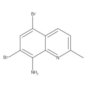 5,7-Dibromo-2-methyl-quinolin-8-ylamine Structure