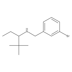 [(3-bromophenyl)methyl][(3S)-2,2-dimethylpentan-3-yl]amine结构式