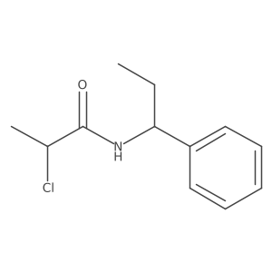 (2S)-2-chloro-N-[(1S)-1-phenylpropyl]propanamide Structure