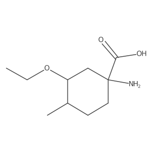1-Amino-3-ethoxy-4-methylcyclohexane-1-carboxylic acid Structure