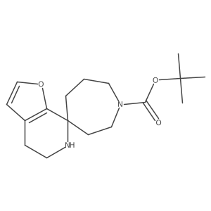tert-butyl 5',6'-dihydro-4'H-spiro[azepane-4,7'-furo[2,3-c]pyridine]-1-carboxylate Structure