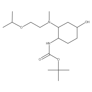 tert-butyl N-(4-hydroxy-2-{methyl[2-(propan-2-yloxy)ethyl]amino}cyclohexyl)carbamate Structure