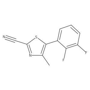 5-(2,3-Difluorophenyl)-4-methyl-1,3-thiazole-2-carbonitrile Structure