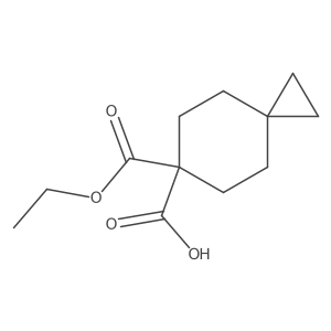 6-(Ethoxycarbonyl)spiro[2.5]octane-6-carboxylic acid Structure