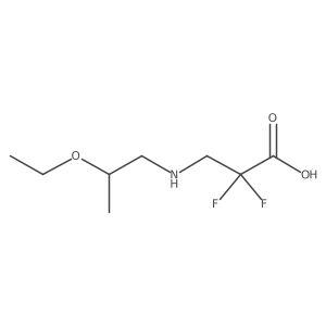 3-[(2-Ethoxypropyl)amino]-2,2-difluoropropanoic acid结构式