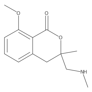 8-methoxy-3-methyl-3-[(methylamino)methyl]-3,4-dihydro-1H-2-benzopyran-1-one Structure
