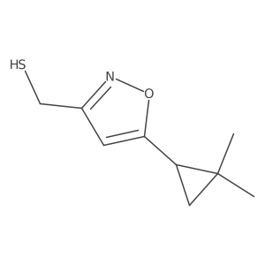 [5-(2,2-Dimethylcyclopropyl)-1,2-oxazol-3-yl]methanethiol结构式