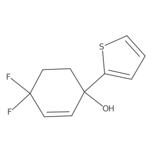 4,4-Difluoro-1-(thiophen-2-yl)cyclohex-2-en-1-ol Structure