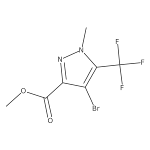 methyl 4-bromo-1-methyl-5-(trifluoromethyl)-1H-pyrazole-3-carboxylate Structure