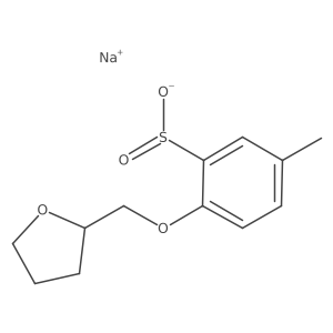 Sodium 5-methyl-2-[(oxolan-2-yl)methoxy]benzene-1-sulfinate Structure