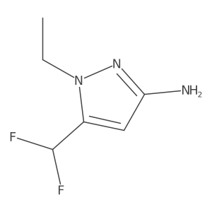 5-(difluoromethyl)-1-ethyl-1H-pyrazol-3-amine Structure