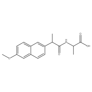N-[(2S)-2-(6-Methoxy-2-naphthalenyl)-1-oxopropyl]-L-alanine Structure