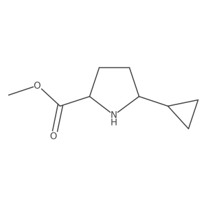 Methyl (2S,5S)-5-cyclopropylpyrrolidine-2-carboxylate Structure