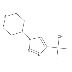 2-(1-(tetrahydro-2H-thiopyran-4-yl)-1H-1,2,3-triazol-4-yl)propan-2-ol Structure