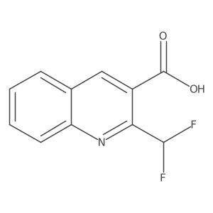 2-(Difluoromethyl)quinoline-3-carboxylic acid结构式