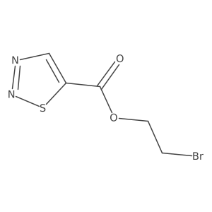2-Bromoethyl 1,2,3-thiadiazole-5-carboxylate Structure