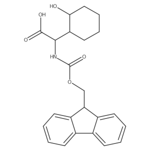 2-({[(9H-fluoren-9-yl)methoxy]carbonyl}amino)-2-(2-hydroxycyclohexyl)acetic acid Structure
