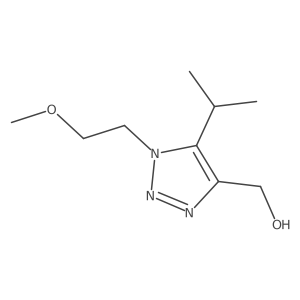 [1-(2-methoxyethyl)-5-(propan-2-yl)-1H-1,2,3-triazol-4-yl]methanol Structure