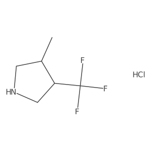 3-Methyl-4-(trifluoromethyl)pyrrolidine hydrochloride Structure