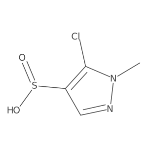 5-chloro-1-methyl-1H-pyrazole-4-sulfinic acid结构式