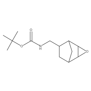 rac-tert-butyl N-{[(1R,5R,6R)-3-oxatricyclo[3.2.1.0,2,4]octan-6-yl]methyl}carbamate Structure