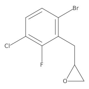 2-[(6-Bromo-3-chloro-2-fluorophenyl)methyl]oxirane结构式