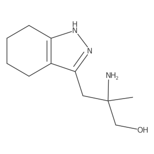 2-amino-2-methyl-3-(4,5,6,7-tetrahydro-1H-indazol-3-yl)propan-1-ol Structure