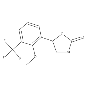 5-[2-Methoxy-3-(trifluoromethyl)phenyl]-1,3-oxazolidin-2-one结构式