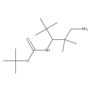 tert-butyl N-(1-amino-2,2,4,4-tetramethylpentan-3-yl)carbamate结构式