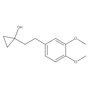 1-[2-(3,4-Dimethoxyphenyl)ethyl]cyclopropan-1-ol结构式