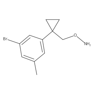 O-{[1-(3-bromo-5-methylphenyl)cyclopropyl]methyl}hydroxylamine Structure