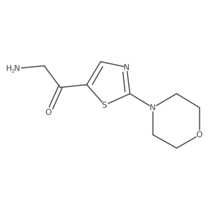 2-Amino-1-[2-(morpholin-4-yl)-1,3-thiazol-5-yl]ethan-1-one结构式