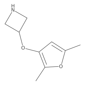 3-[(2,5-Dimethylfuran-3-yl)oxy]azetidine结构式