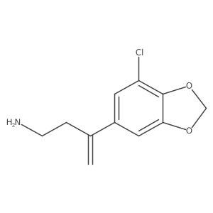 3-(7-Chloro-1,3-dioxaindan-5-yl)but-3-en-1-amine Structure