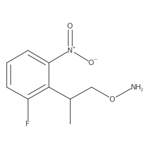 O-[2-(2-fluoro-6-nitrophenyl)propyl]hydroxylamine结构式