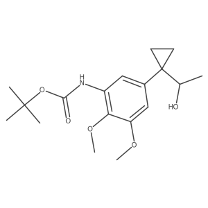 tert-butyl N-{5-[1-(1-hydroxyethyl)cyclopropyl]-2,3-dimethoxyphenyl}carbamate Structure