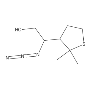 2-Azido-2-(2,2-dimethylthiolan-3-yl)ethan-1-ol Structure