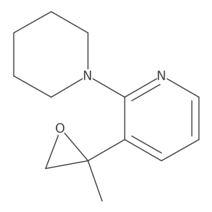 3-(2-Methyloxiran-2-yl)-2-(piperidin-1-yl)pyridine Structure